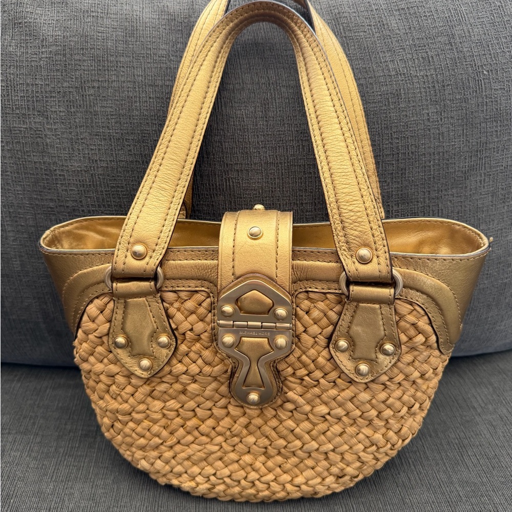 Michael Kors straw tote Handbag